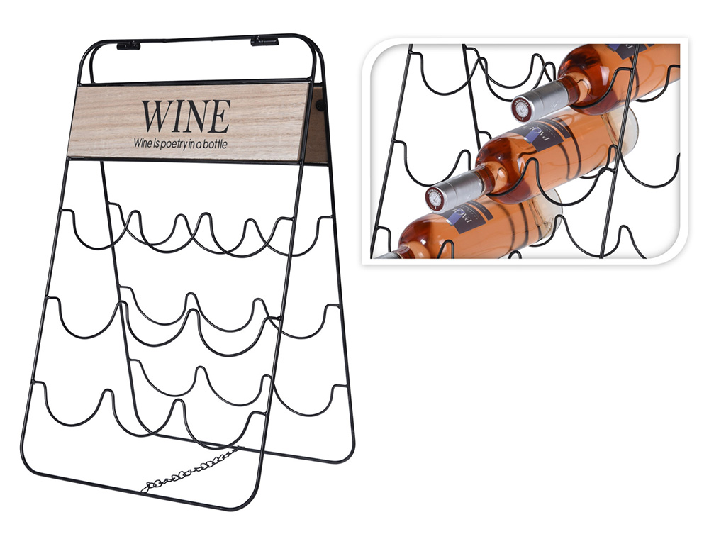 Εικόνα Bάση για Μπουκάλια Κρασιού  (NB1401090) 9 Θέσεων, με διαστάσεις 49x30x26cm