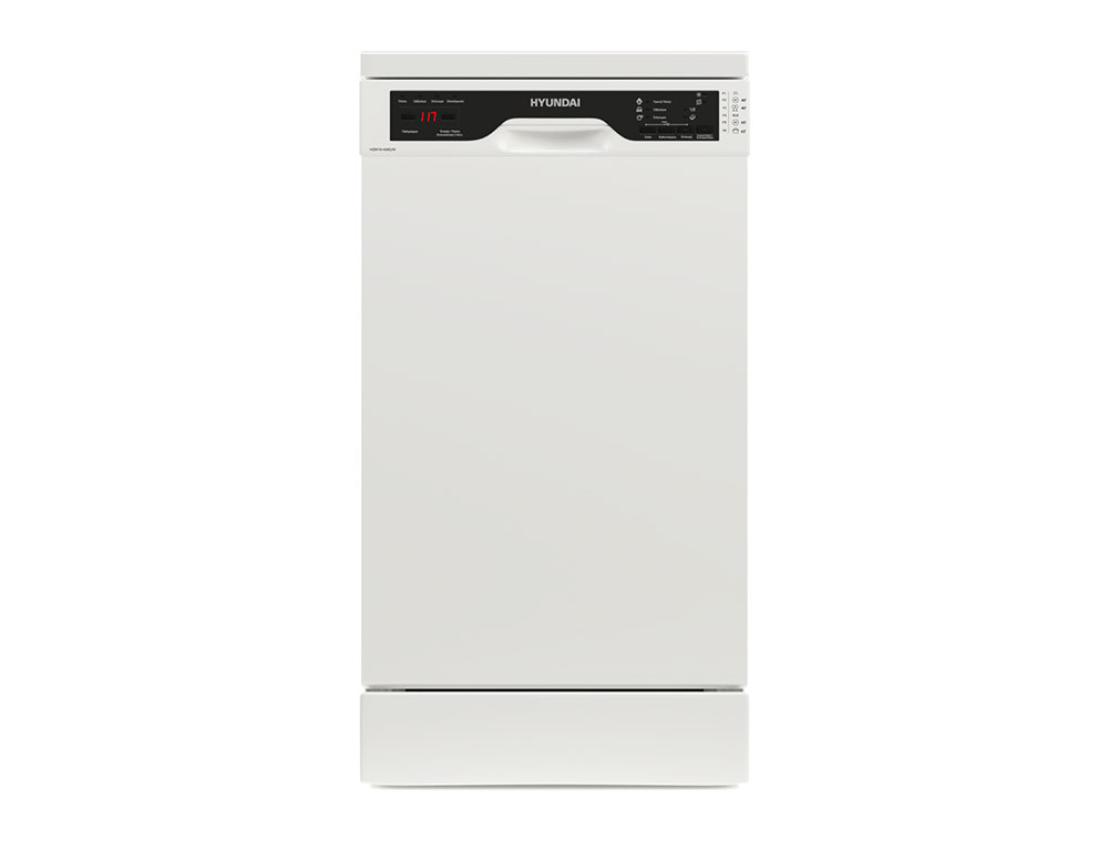 Εικόνα Πλυντήριο πιάτων Hyundai HDW19-4560/W με χωρητικότητα 10 σερβίτσια και ενεργειακή κλάση E