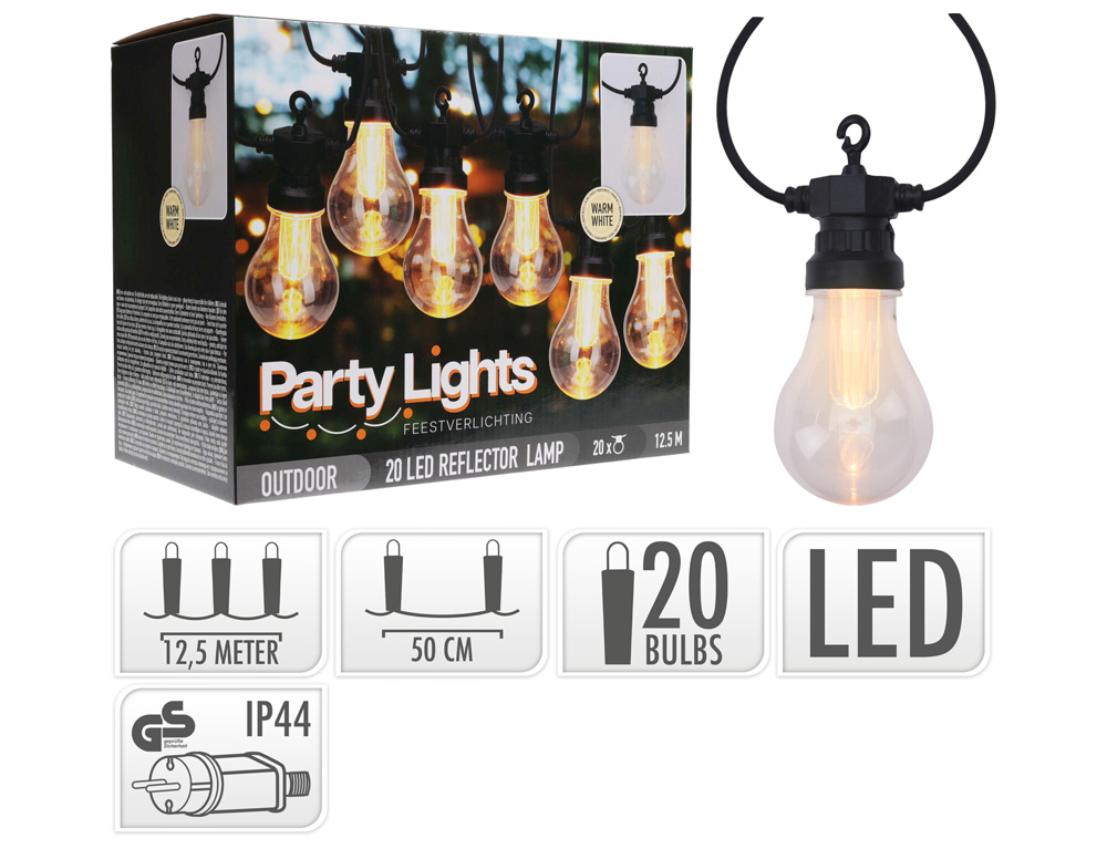 Εικόνα Φωτισμός πάρτι (LE2100210) 20 LED λάμπες